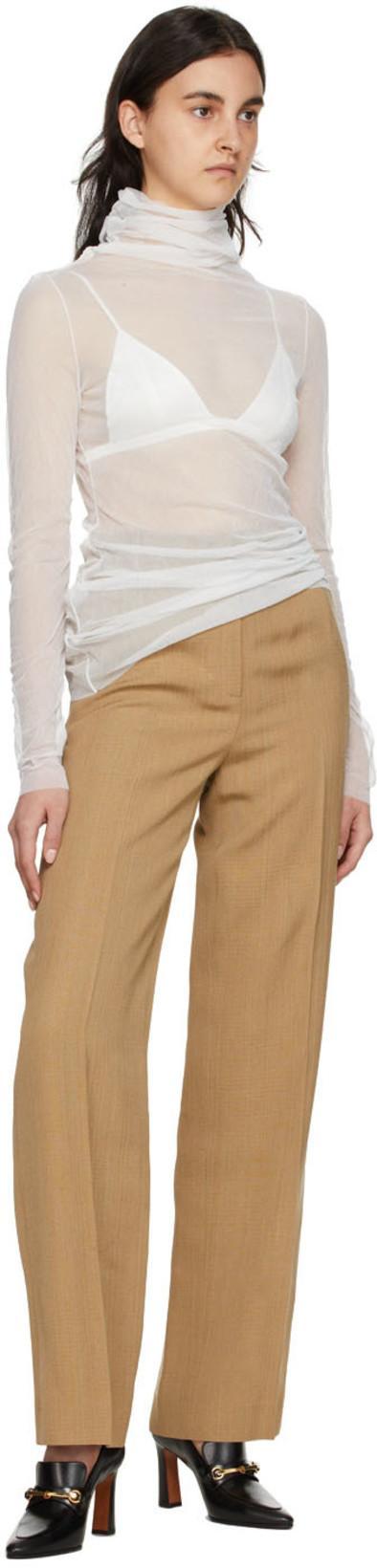 FLEUR DU MAL Off-white Luxe Triangle Bra In 0300 Ivory