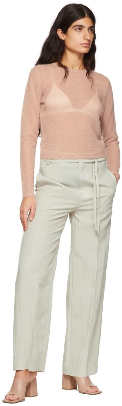 FLEUR DU MAL Off-white Luxe Triangle Bra In 0300 Ivory