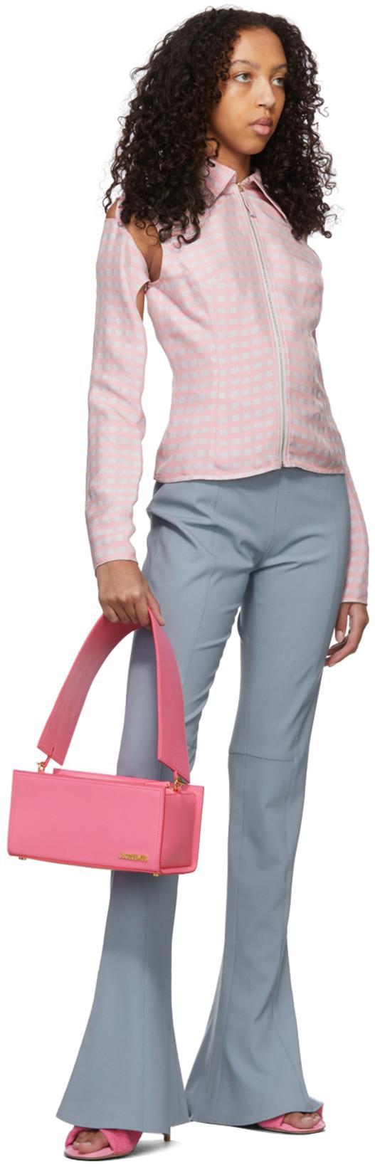 JACQUEMUS Le Pantalon Tangelo Wool-blend Pants In Light Blue