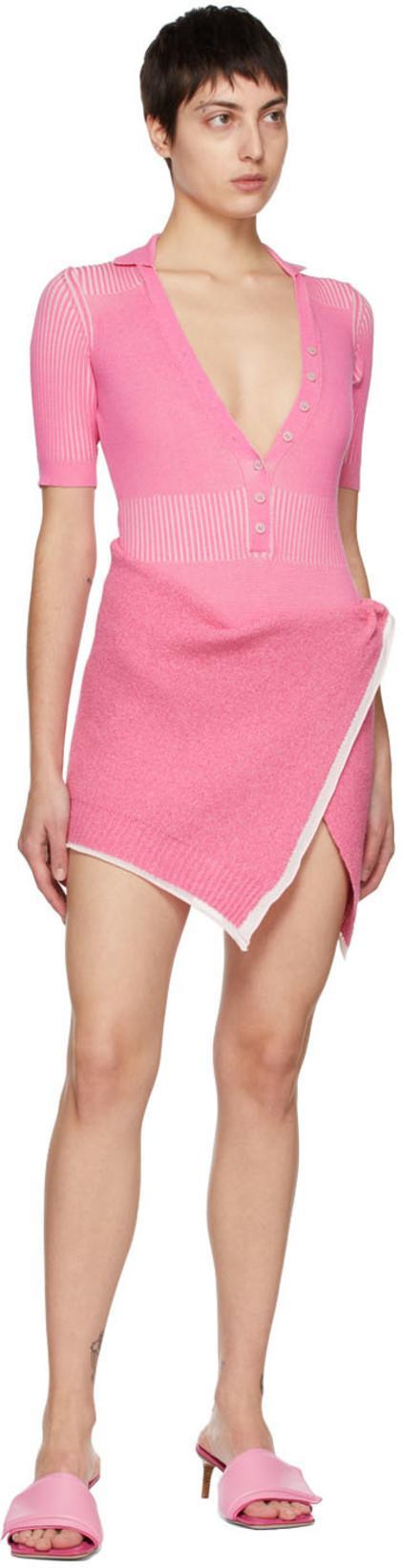 JACQUEMUS Les Mules Piscine Slip In Pink