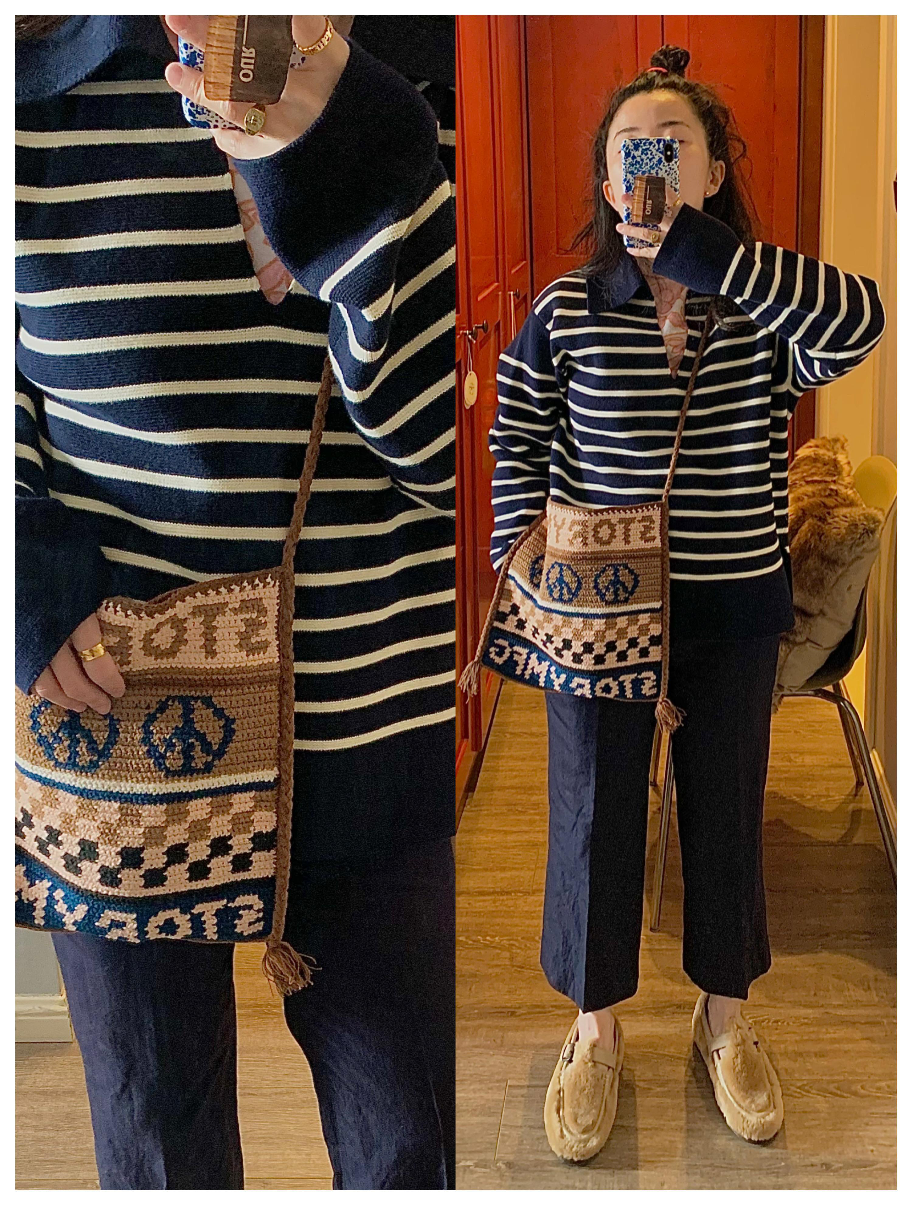 TOTÊME Toteme Striped Wool Cotton Turtleneck In Neutral