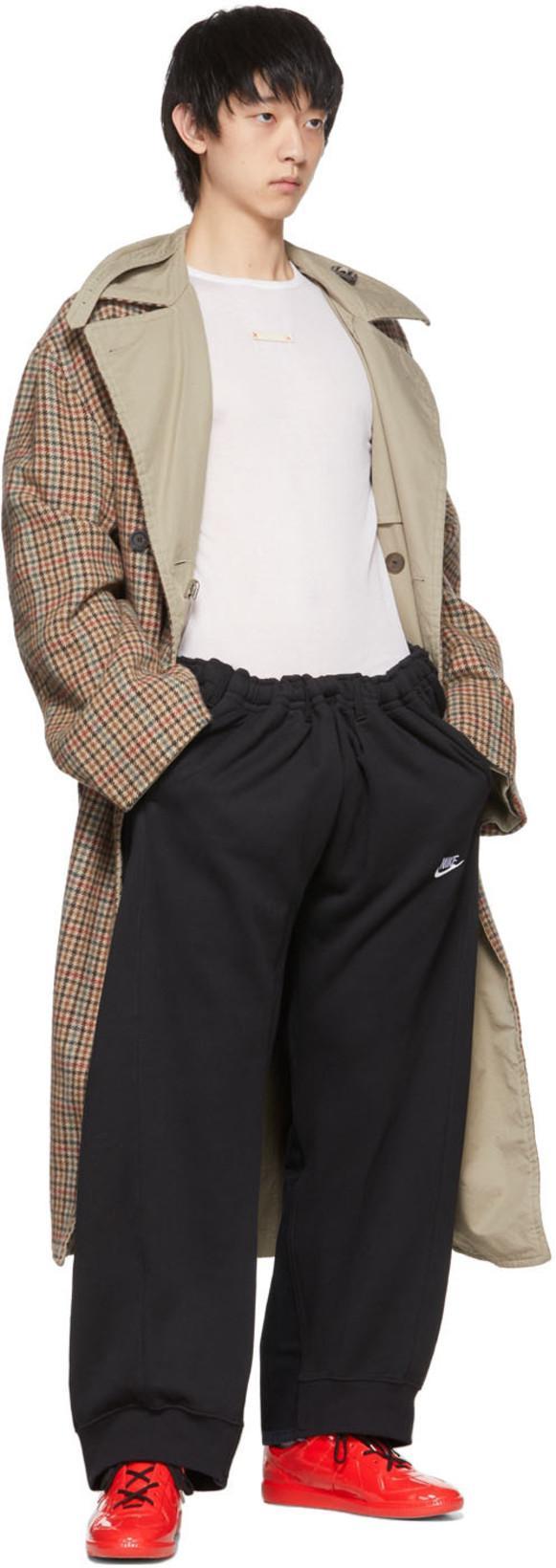 BALENCIAGA Double-breasted Reversible Trench Coat In Beige