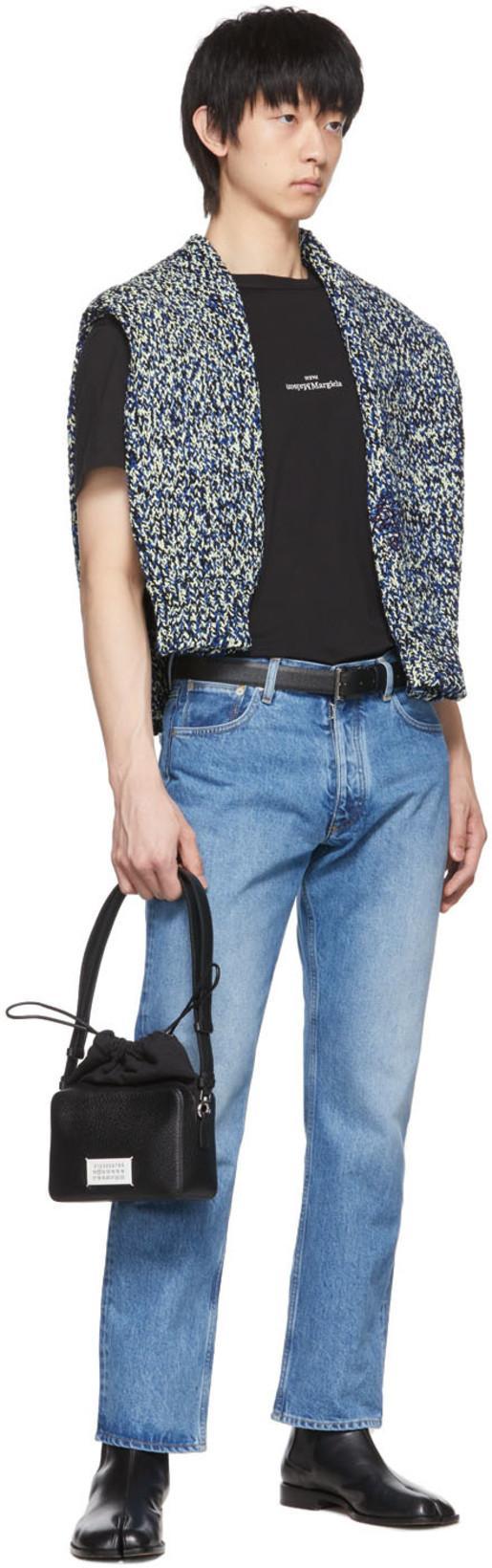 MAISON MARGIELA Distorted Logo T-shirt In Black