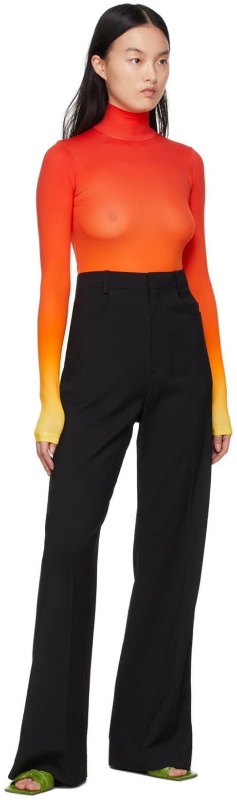 JACQUEMUS Le Pantalon Sauge Wool Twill High Pants In Nero