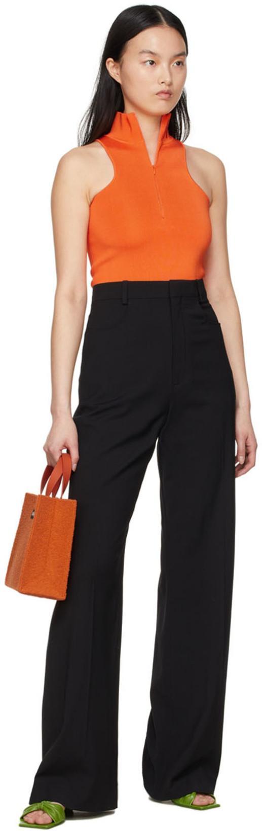 JACQUEMUS Le Pantalon Sauge Wool Twill High Pants In Nero