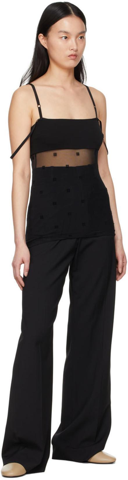 JACQUEMUS Le Pantalon Sauge Wool Twill High Pants In Nero