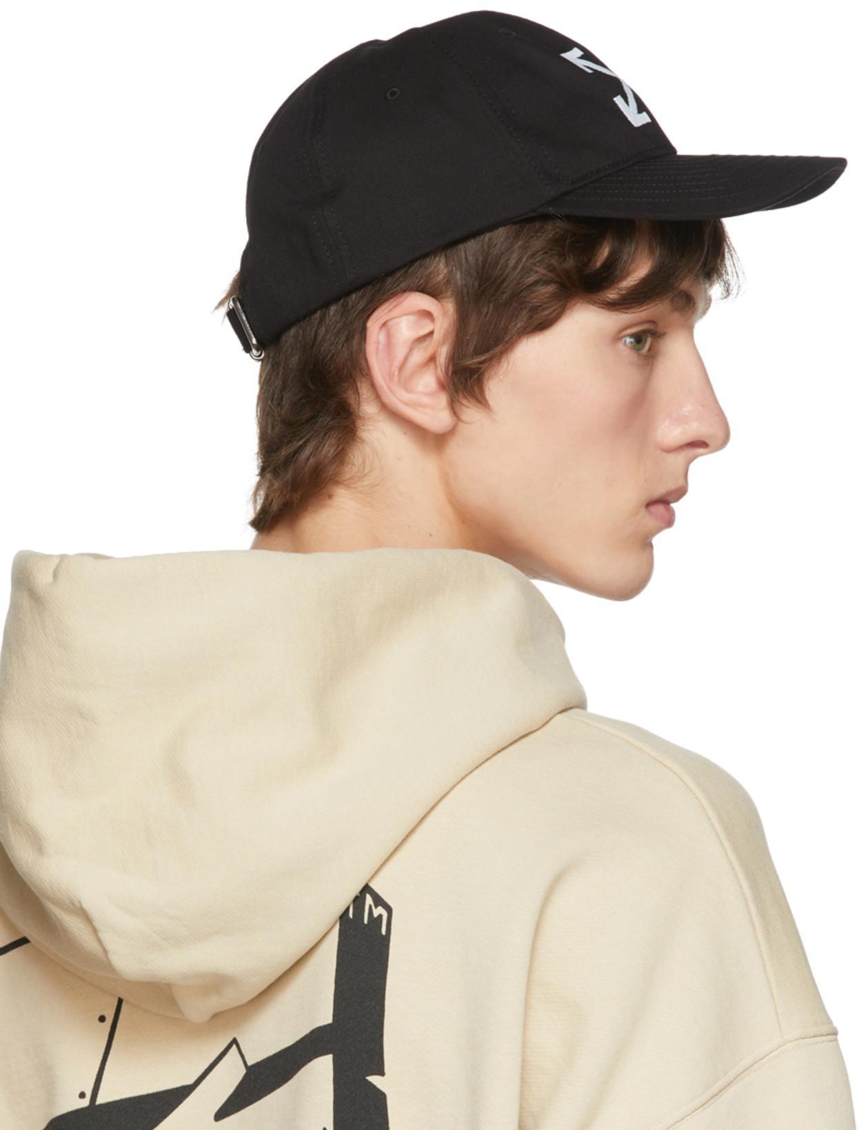 OFF-WHITE Arrow Drill Baseball Cap With 3d Embroidery In Black