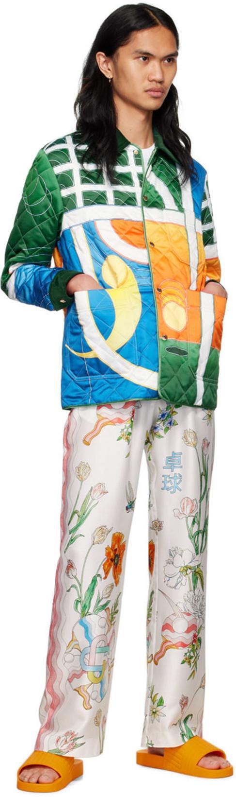 CASABLANCA Men's Reve De Tennis Quilted Hunting Jacket In Paysage