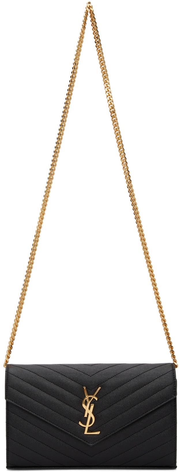 SAINT LAURENT Structured Heel Sandals In Black