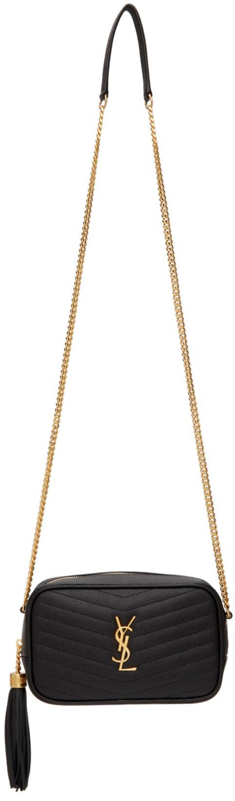 SAINT LAURENT Structured Heel Sandals In Black