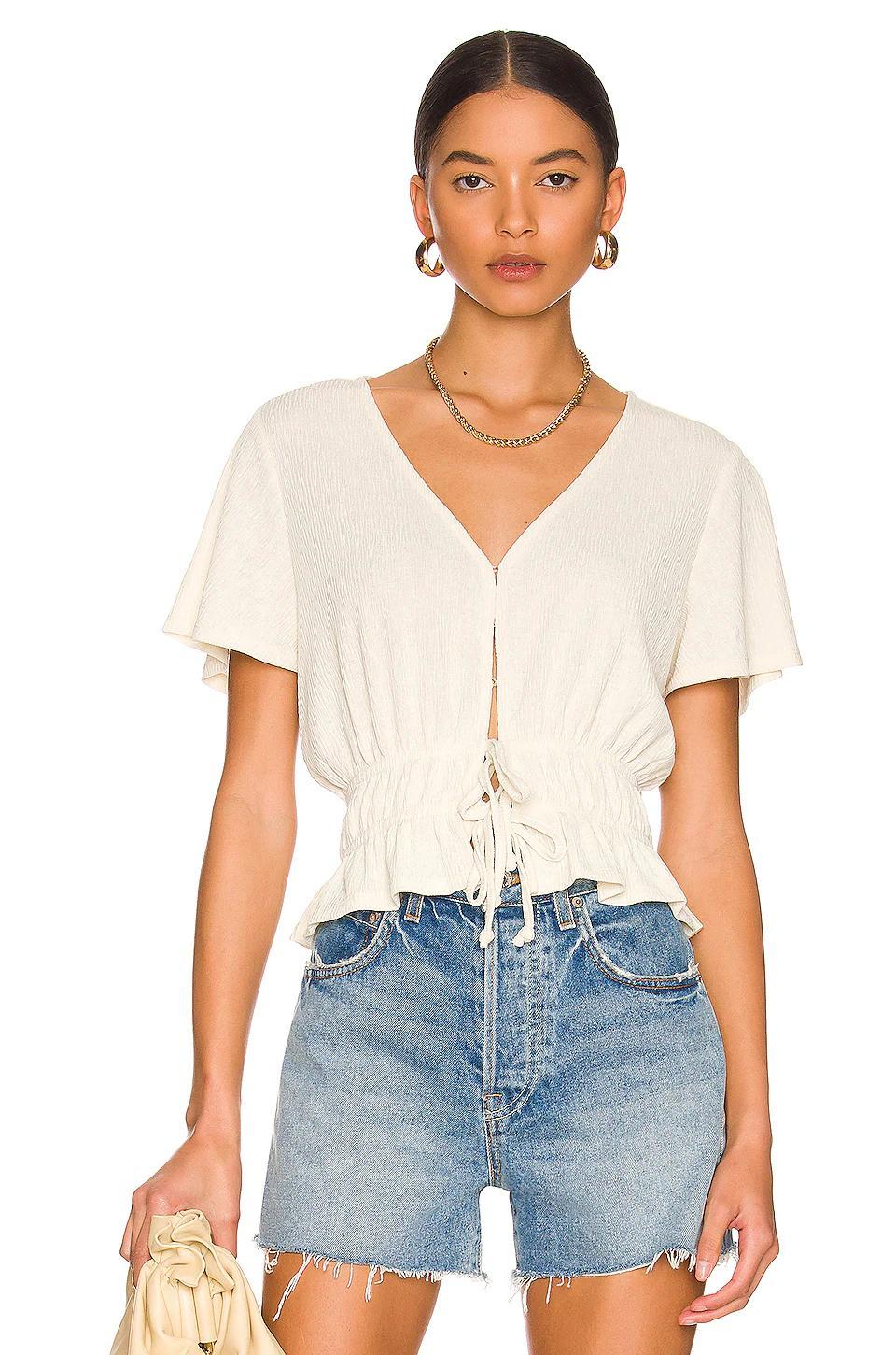 LUV AJ Baby Amalfi Tubular Hoop Earrings In Gold