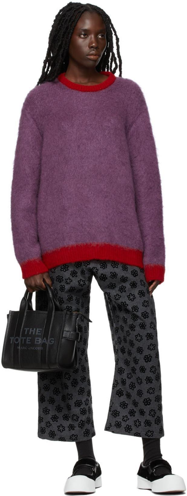 MARC JACOBS The Leather Micro Tote Tote Bag Black