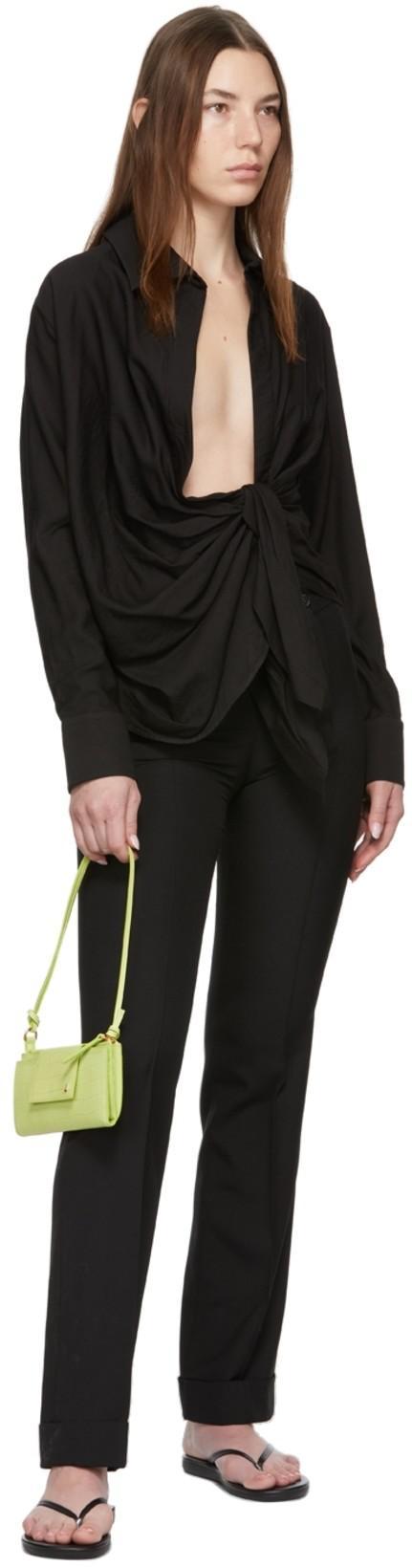 JACQUEMUS Black La Chemise Bahia Long-sleeve Shirt