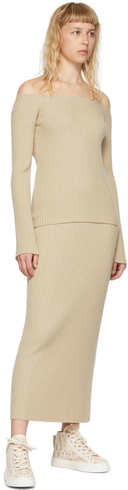 CHLOÉ Lace Lauren Low-top Sneakers With Pull Tab In White