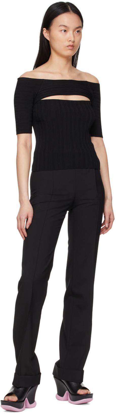 JACQUEMUS Black 'le Pantalon Fresa' Trousers In 990 Black
