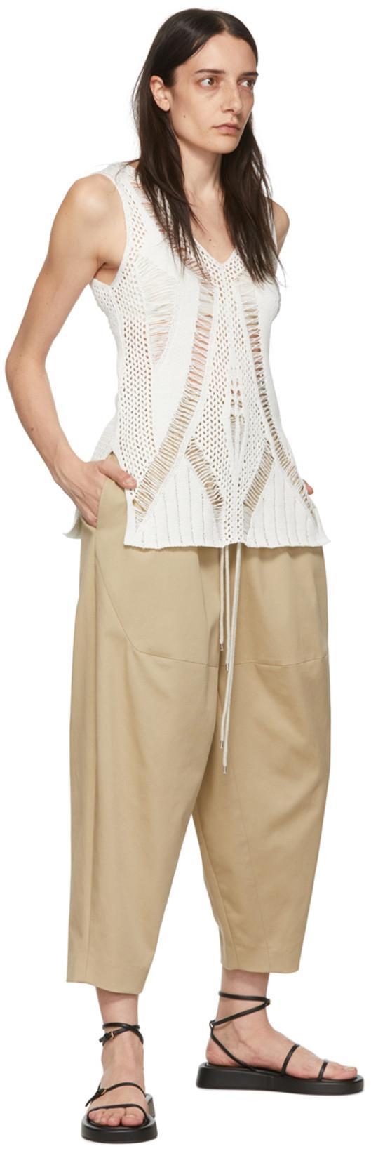 PARTOW Beige Dante Lounge Pants In Fawn