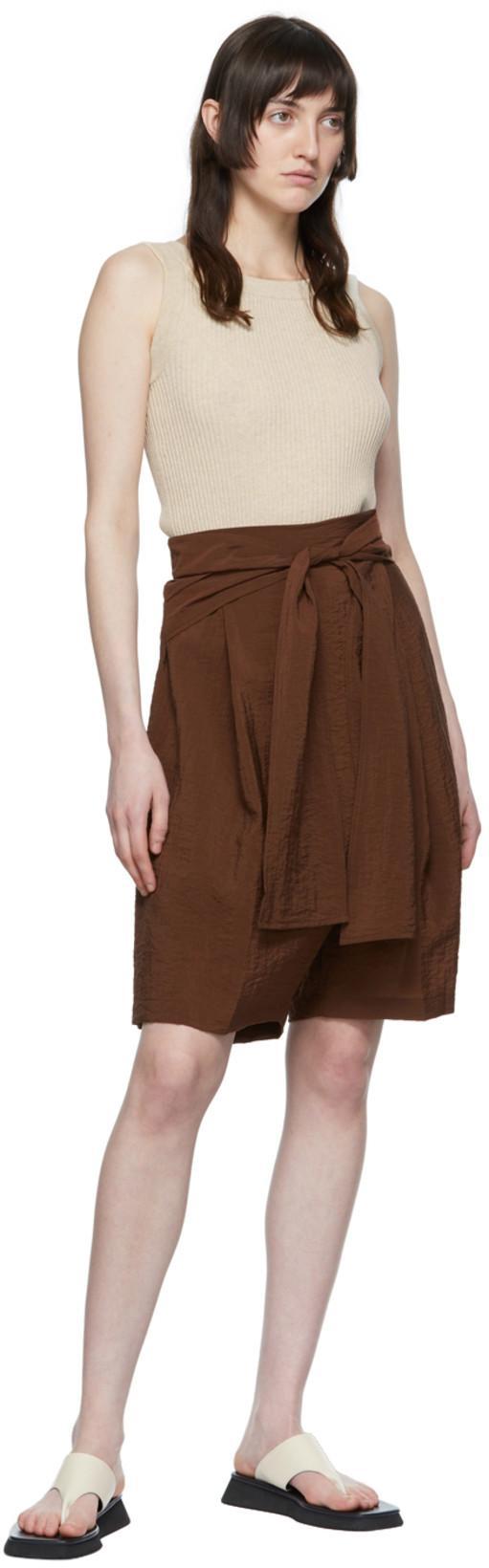 COTTON CITIZEN Ssense Exclusive Beige Ibiza Biker Shorts In Oatmeal