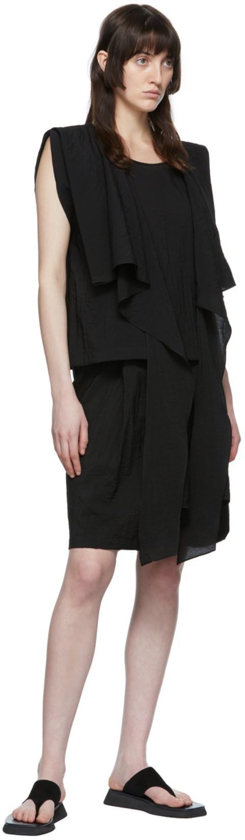 SACAI Pleat-panelled Midi Skirt In Black