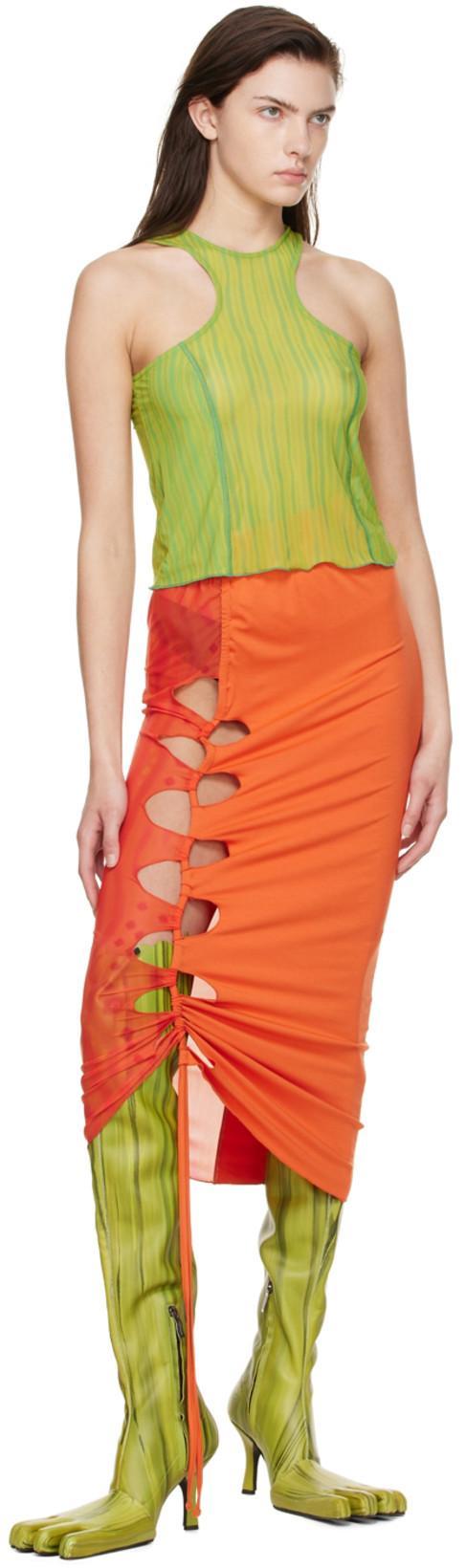 MARSHALL COLUMBIA Ssense Exclusive Cut-out Sleeve T-shirt In Fuchsia