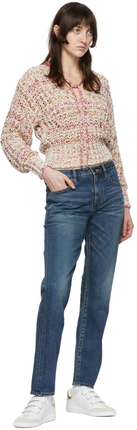 ISABEL MARANT The Logo Is Tied With Low-top Casual Sneakers In White