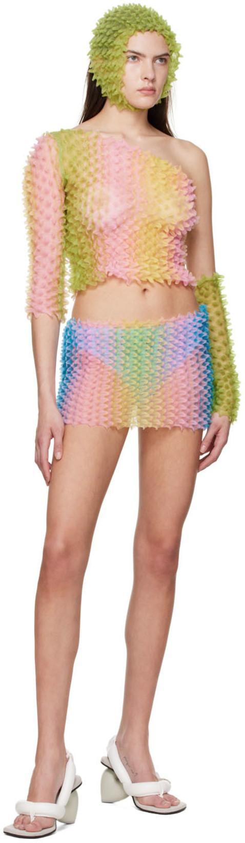 MARSHALL COLUMBIA Ssense Exclusive Nylon Patchwork Bike Shorts In Pink