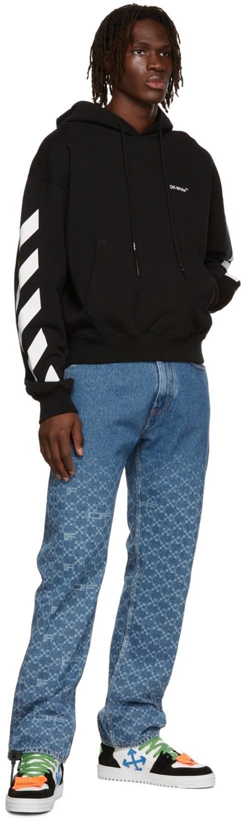 OFF-WHITE French Cotton-terry Hoodie In Black