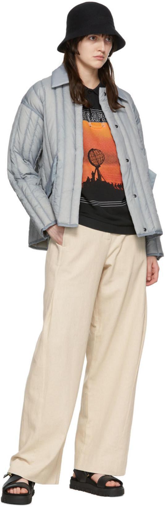 ISABEL MARANT Niroka Jeans In Beige Denim In 20wh White