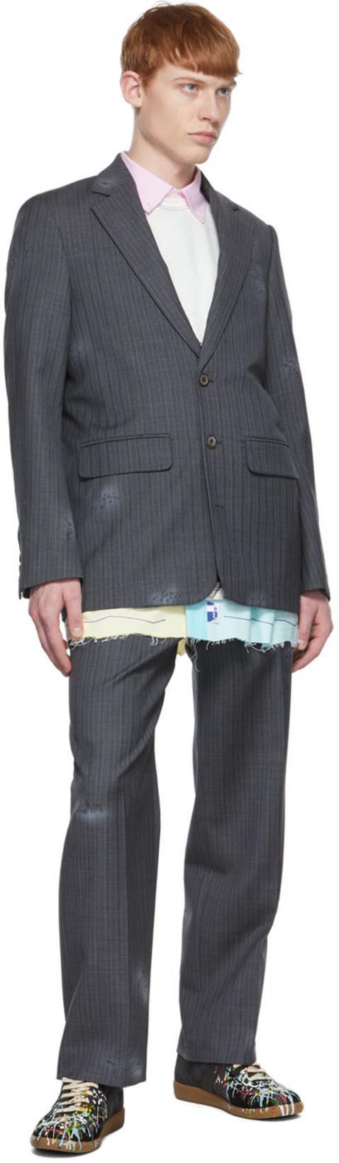 MAISON MARGIELA Replica Painter Leather Low-top Trainers In Black