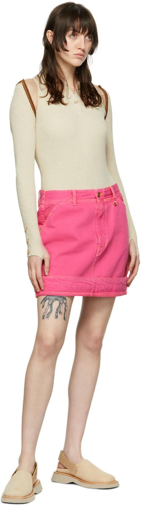 JACQUEMUS Beige 'le Body Cielo' Bodysuit