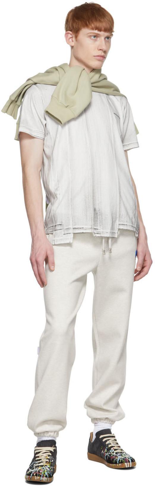 MAISON MARGIELA Replica Painter Leather Low-top Trainers In Black