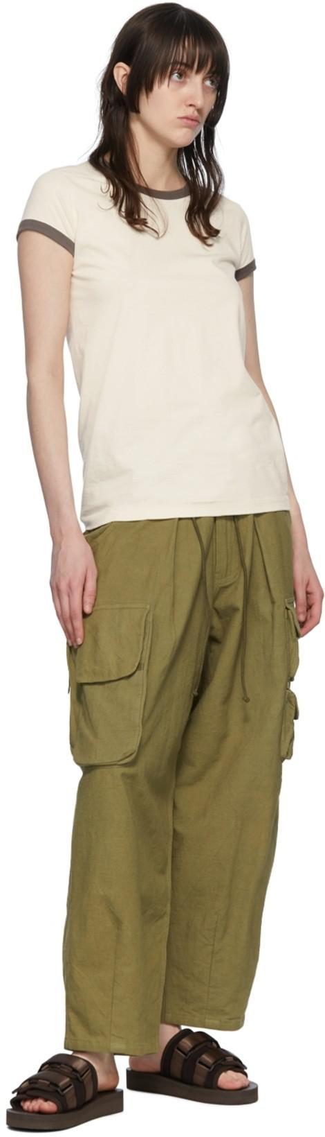 ANDREJ GRONAU Ssense Exclusive Brown & Blue Star Long Sleeve T-shirt In Brown Mint