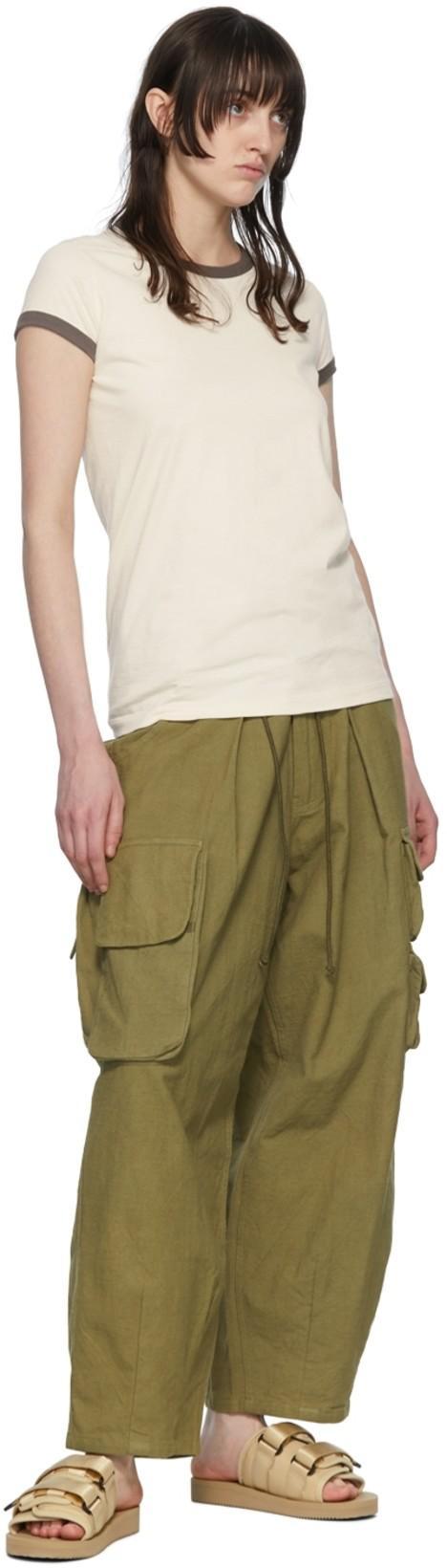 ANDREJ GRONAU Ssense Exclusive Brown & Blue Star Long Sleeve T-shirt In Brown Mint