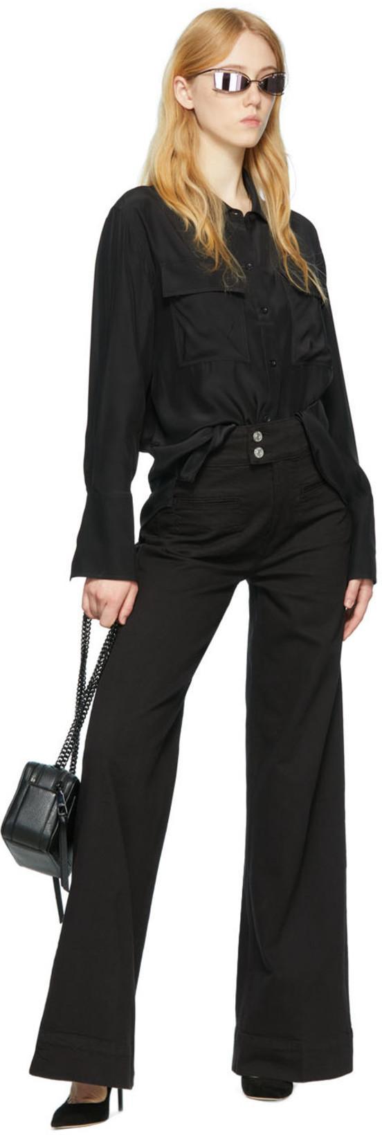 MARC JACOBS 'the Snapshot' Black Shoulder Bag With Metal Logo At The Front