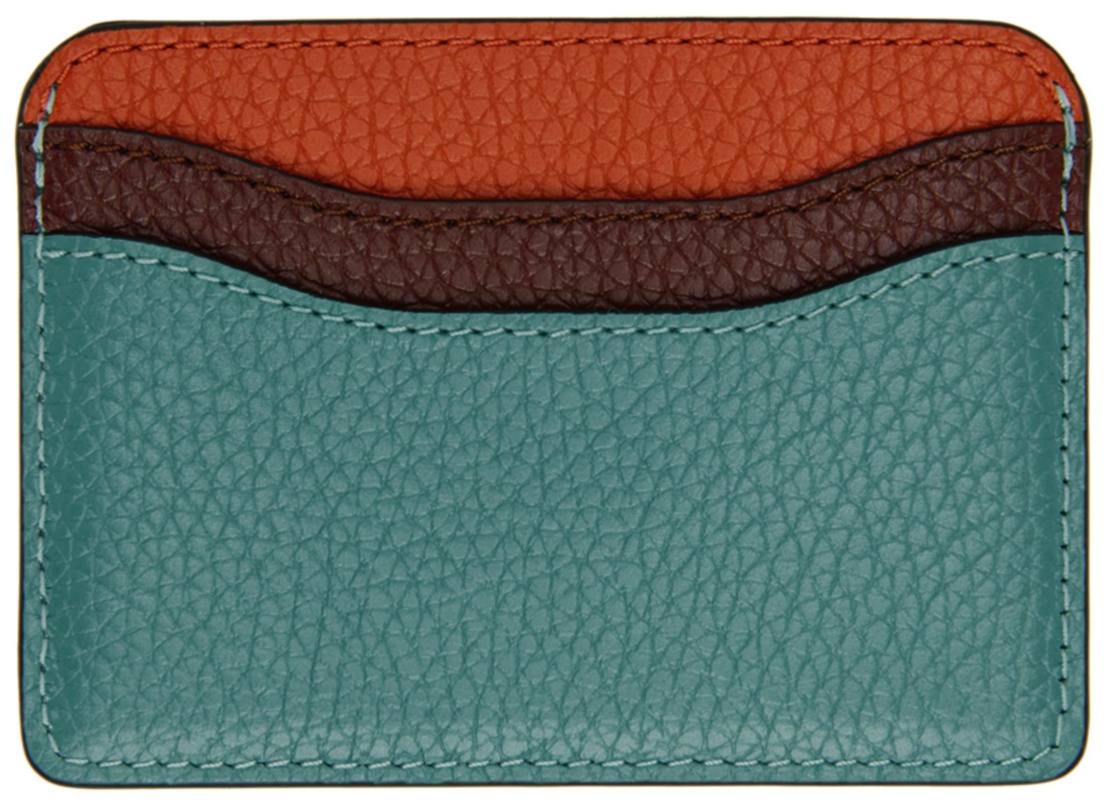 ANDREJ GRONAU Ssense Exclusive Brown & Blue Star Long Sleeve T-shirt In Brown Mint