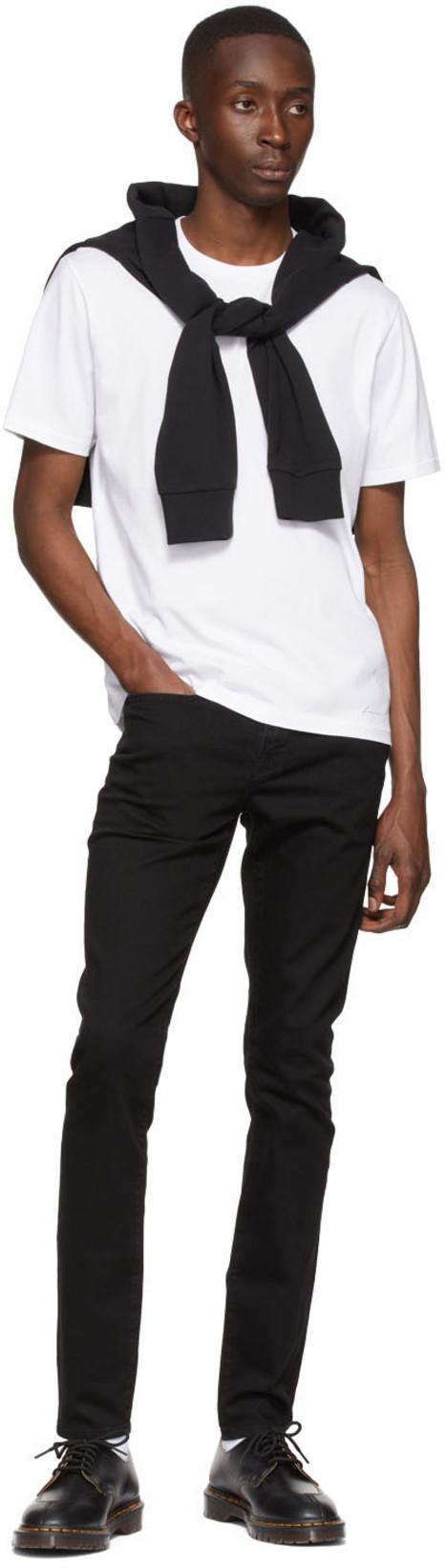 FRAME Heavyweight Classic Fit Cotton T-shirt In White