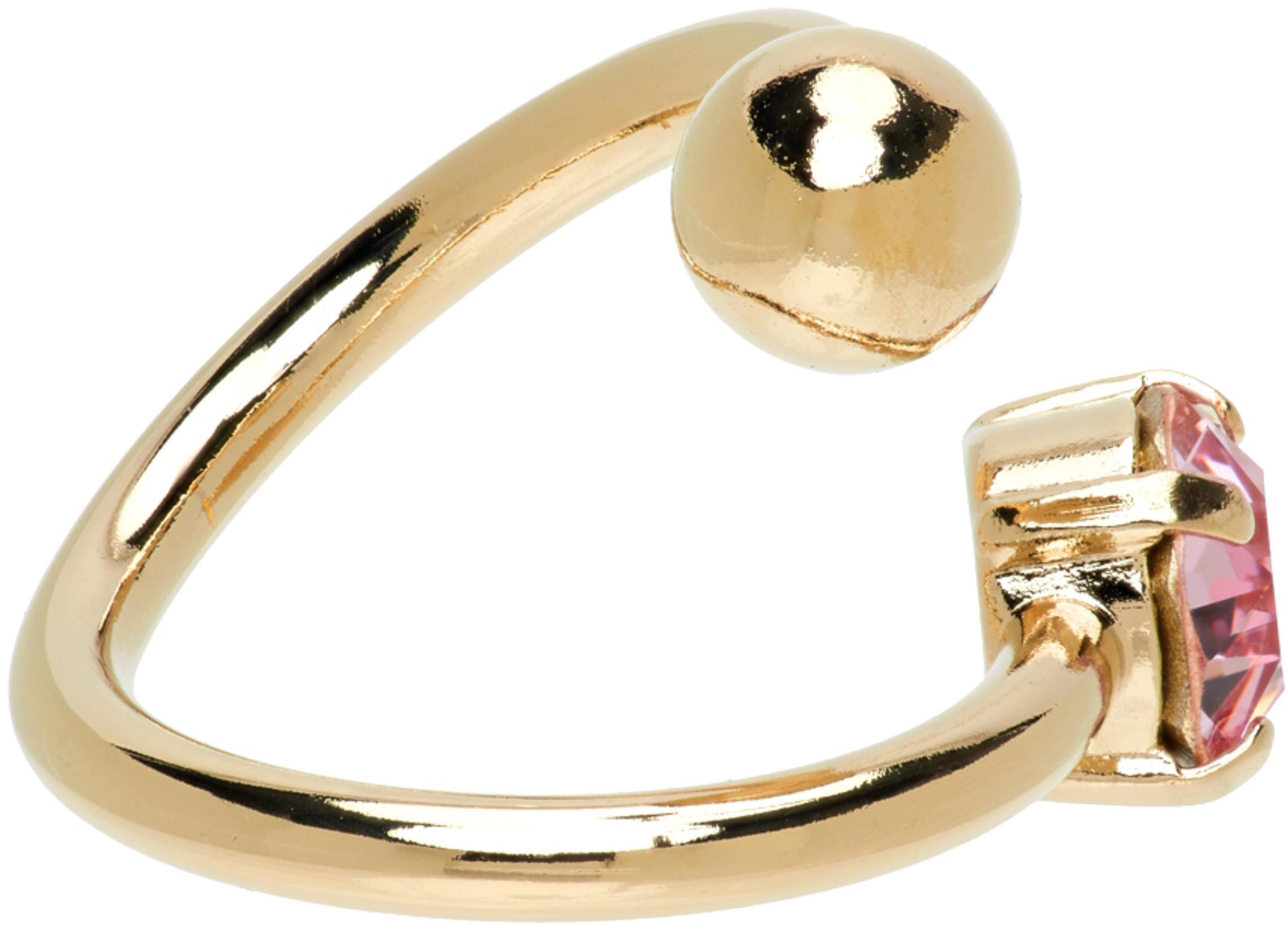 SUBSURFACE Ssense Exclusive Black Ribbon Trousers In Black,gold