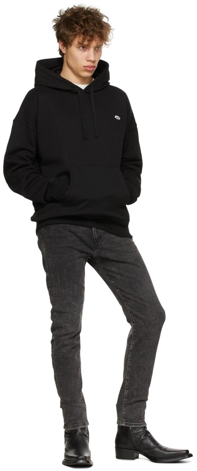 DIESEL Sweatshirt With Logo And Hood In Black