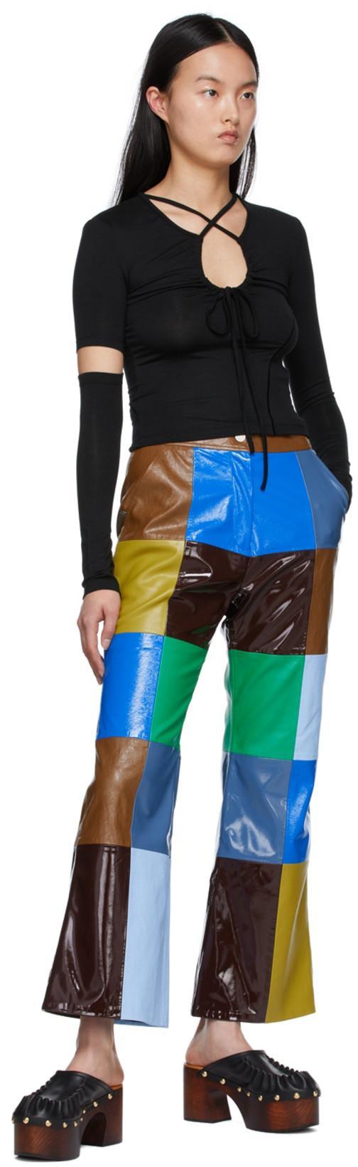 MARNI Sabo Ruched Studded Leather Platform Clogs In 00n99 Black