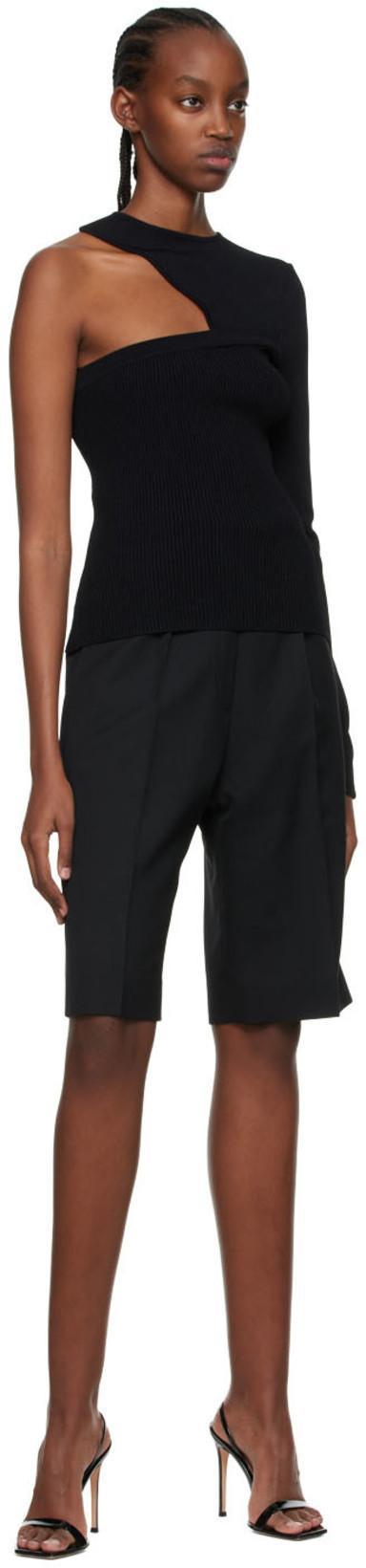 GIANVITO ROSSI Black Patent Ribbon Stiletto 105 Heeled Sandals