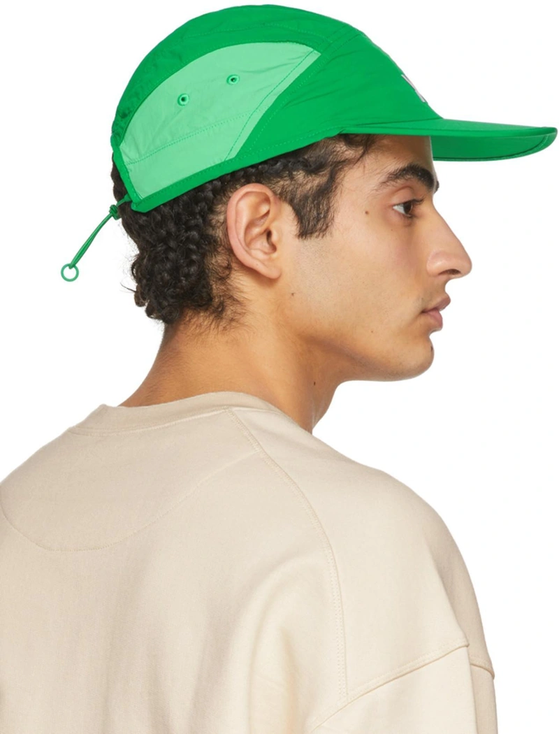 SSENSE's Post | Wearing: Y-3 Grey Cotton Sweatshirt In Orbit Grey; Y-3 Logo-print Drawstring Cap In Green
