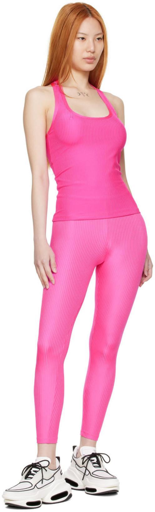 BALMAIN Pink Nylon Tank Top In 672 Fuxia