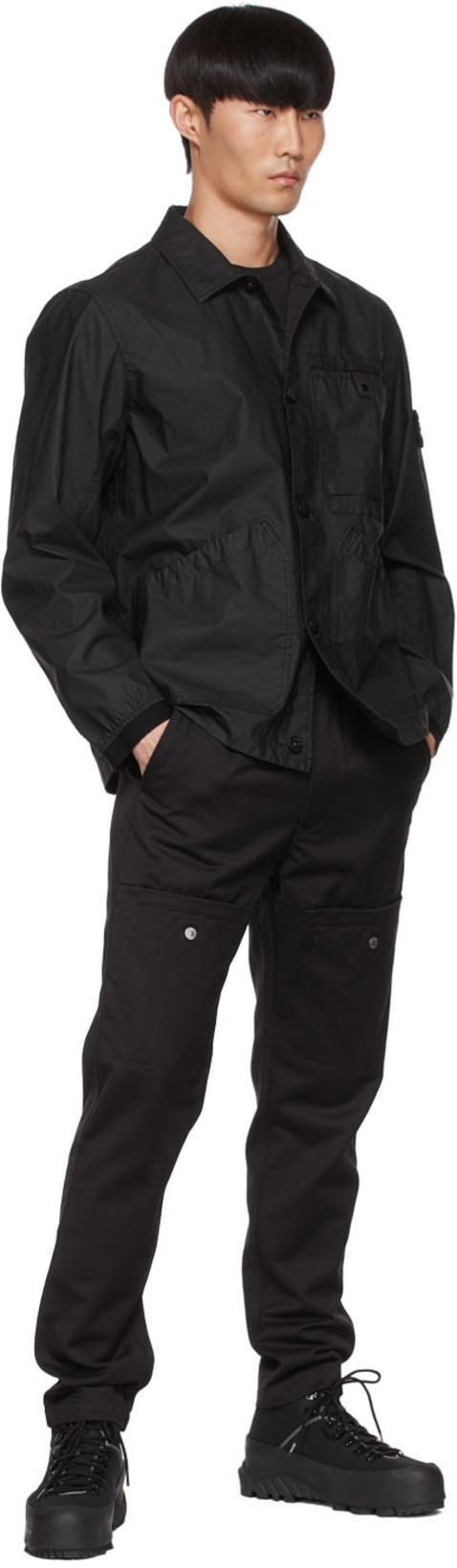 STONE ISLAND Sage Green Cotton Jersey T-shirts In Black