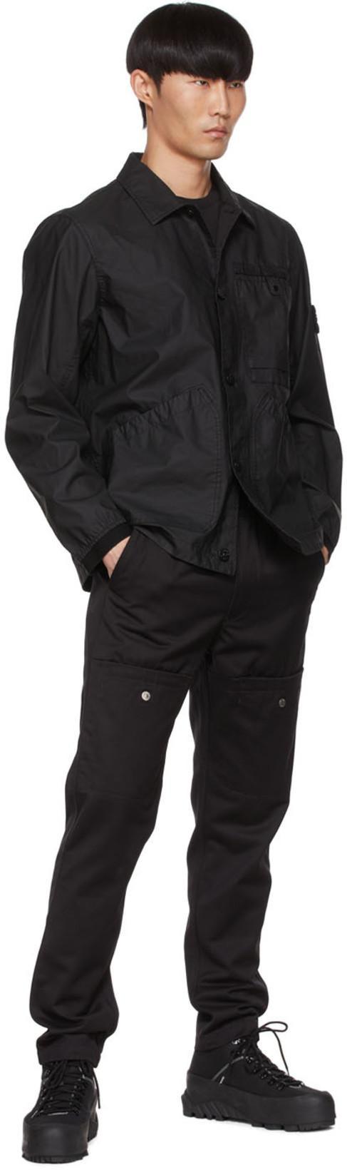 STONE ISLAND Sage Green Cotton Jersey T-shirts In Black