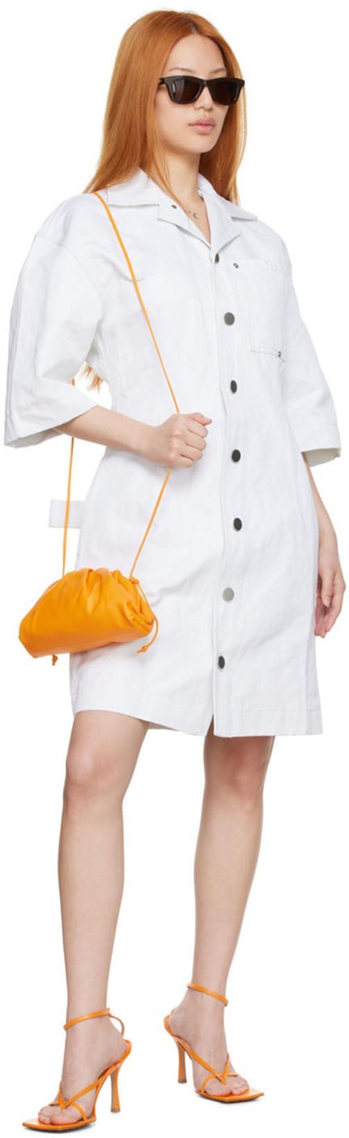 BOTTEGA VENETA Multi Strap Stretch High-heel Sandals In Tangerine