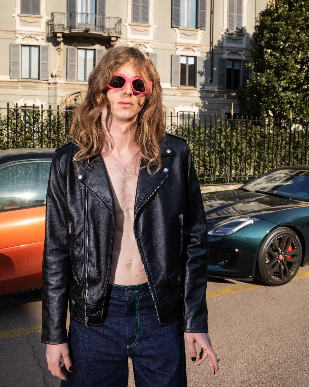 SAINT LAURENT Classic Motorcycle Puffer Jackets Black