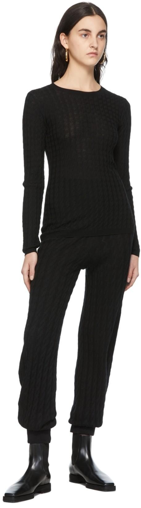 TOTÊME Toteme Square Toe Flat Chelsea Boot In Black