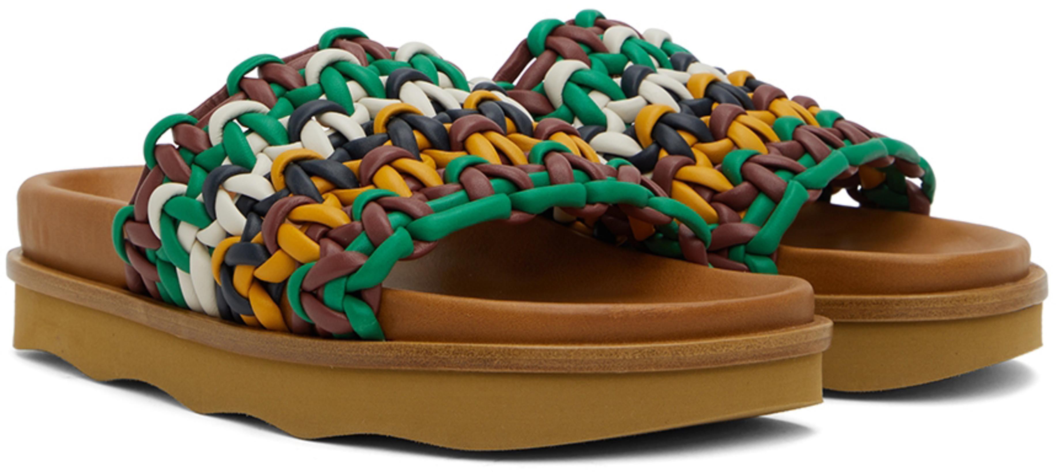 CHLOÉ Frayed Striped Cashmere And Wool-blend Shorts In Multi