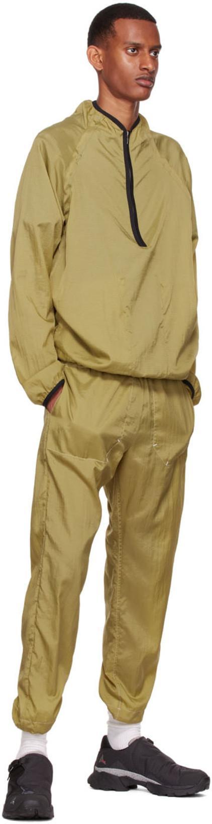ARNAR MAR JONSSON Yellow Nylon Trousers In Slated Yellow