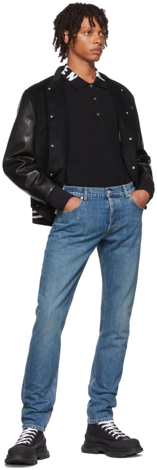 ALEXANDER MCQUEEN Alexander Mc Queen Workwear Denim Jeans In Blue