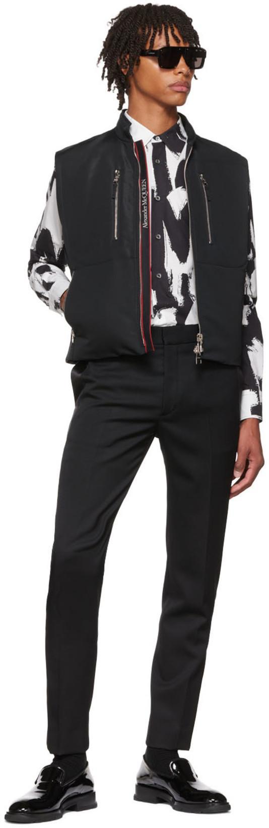 ALEXANDER MCQUEEN Black Smoking Trousers